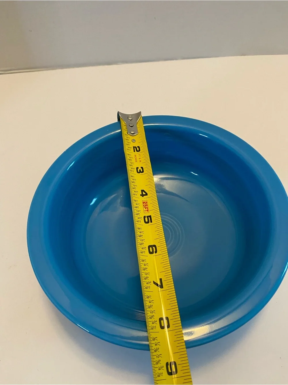 FIESTA Serving Bowl  Blue Peacock 8 1/2” Retired Pattern Mint Condition